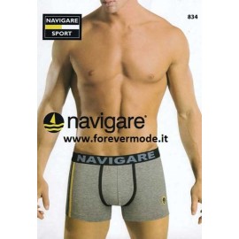 3 Boxer uomo Navigare in cotone con elastico logato e bande