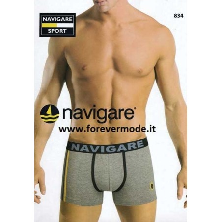 3 Boxer uomo Navigare in cotone con elastico logato e bande