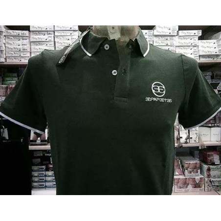 Polo uomo Papeete con logo ricamato e stampato sul collo