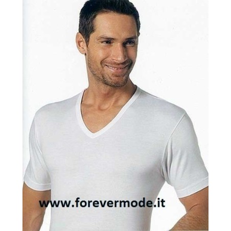 3 T-shirt uomo Nottingham manica corta con scollo a V in cotone