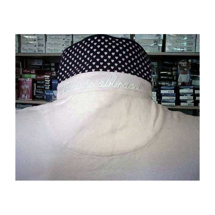 Polo donna Baci & Abbracci con logo ricamato e stampa sul collo