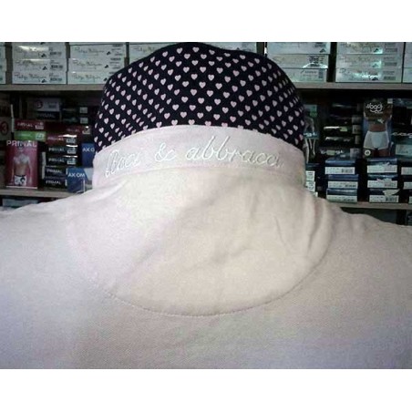 Polo donna Baci & Abbracci con logo ricamato e stampa sul collo