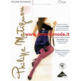 Collant donna Matignon Choc con fantasia coprente a righe
