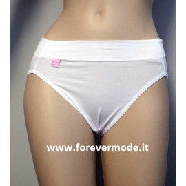 Slip donna Tramonte liscia in leggero cotone con fascia in vita