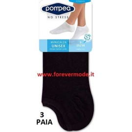 3 Paia Minicalze donna Pompea in leggero cotone liscio