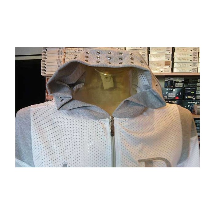 Giubbotto uomo Angel Devil, tessuto retato con logo ricamato