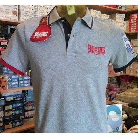 Polo uomo Boxing Club con logo frontale, sulla spalla e collo