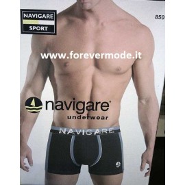 3 Boxer uomo Navigare in cotone elasticizzato con logo e bande