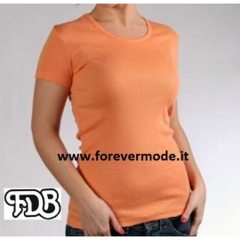 Sottogiacca donna FDB a manica corta in cotone elasticizzato