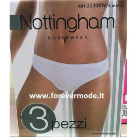 3 Slip donna Nottingham in morbido cotone bielastico
