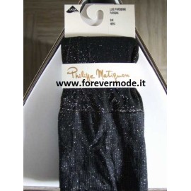 Parigina donna Matignon Luxe semi velato nero e oro