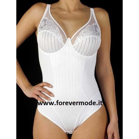 Body donna Selene con ferretto non imbottito in micro operata