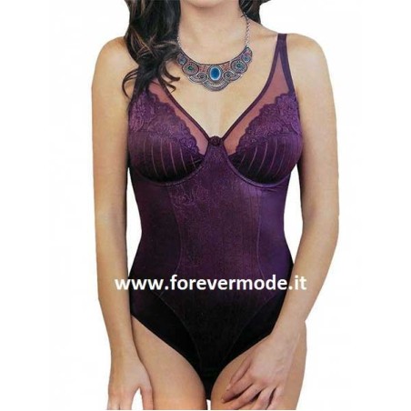 Body donna Selene con ferretto non imbottito in micro operata
