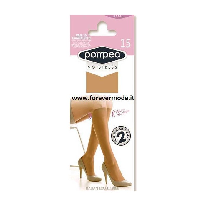4 paia Gambaletti donna Pompea velati opaco 15DEN, polsino soft