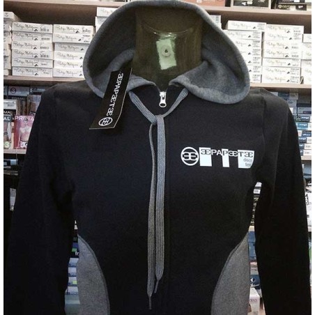 Felpa uomo Papeete con stampa logo frontale, tasche e cappuccio