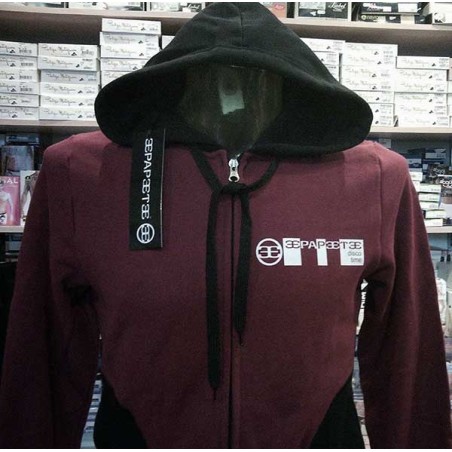 Felpa uomo Papeete con stampa logo frontale, tasche e cappuccio