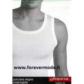 Canottiera uomo Alpina pura lana anti sudore, isolante e termica 2