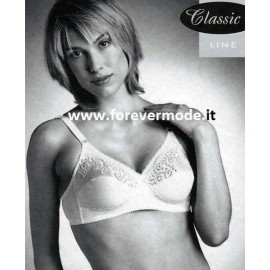 Reggiseno donna Gios in puro cotone makò con pizzo macramè 2