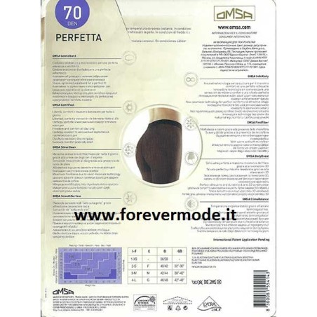 2 Collant donna Omsa Perfetta 70 coprente, microfibra tuttonudo