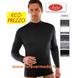 Maglia uomo Liabel manica lunga con collo a lupetto in cotone caldo