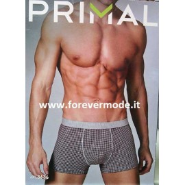 3 Boxer uomo Primal in cotone fantasia con elastico loggato