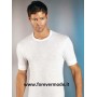 T-shirt uomo Gicipi manica corta a girocollo in caldo misto lana aderente e liscio