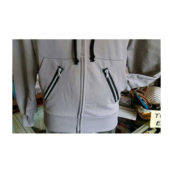 Felpa uomo Guru aperta zip, con logo ricamato,tasche e cappuccio