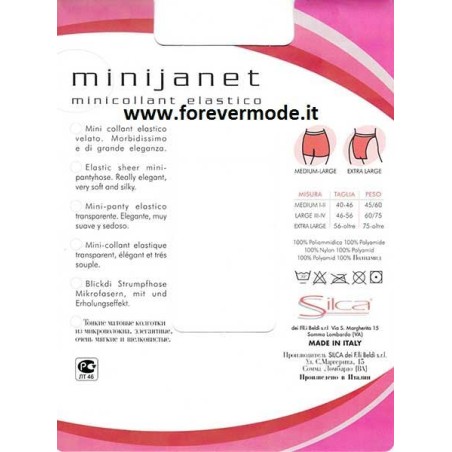3 Collant donna Silca Mini janet 20 opaco con mutanda comfort
