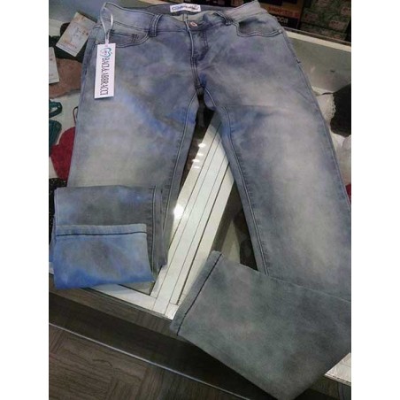 Jeans donna Baci & Abbracci elasticizzato ad effetto invecchiato