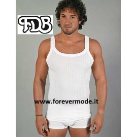 Canottiera uomo FDB a spalla stretta in cotone scartoago