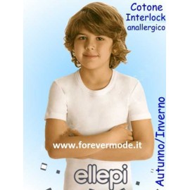 Maglia bambino Ellepi manica corta a girocollo in caldo cotone 2