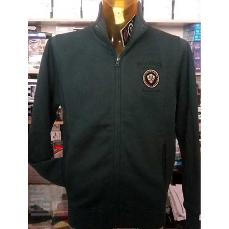 Felpa uomo Baci & Abbracci in cotone con logo ricamato e tasche