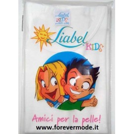 3 Maglie bambino Liabel manica corta a girocollo con cotone sulla pelle e calda lana fuori 2