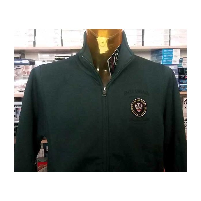 Felpa uomo Baci & Abbracci in cotone con logo ricamato e tasche