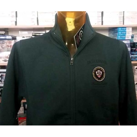 Felpa uomo Baci & Abbracci in cotone con logo ricamato e tasche