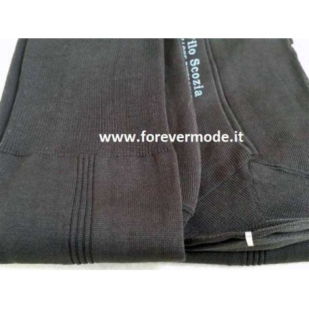 6 Calze uomo Rossi lunghe in filo di scozia, liscie e resistenti