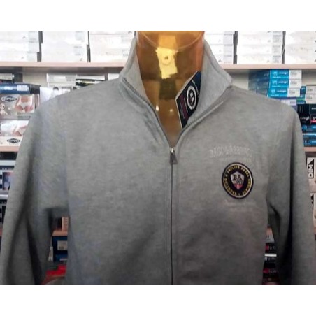 Felpa uomo Baci & Abbracci in cotone con logo ricamato e tasche