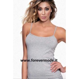 Canottiera donna Jadea spalla stretta in cotone elasticizzato 2