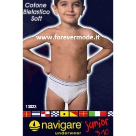 6 Slip bambino Navigare in cotone con elastico esterno loggato 2