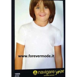 6 Maglie bambino Navigare manica corta a girocollo in cotone