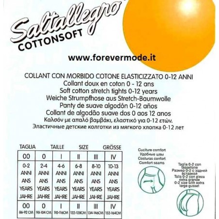 Collant bambina Golden Lady Saltallegro Cotton Soft con cotone
