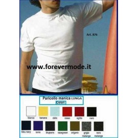 T-shirt maglia uomo Effepi manica lunga a girocollo in puro cotone 2
