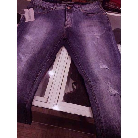 Jeans uomo Angel Devil elasticizzato con rotture frontali