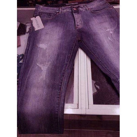 Jeans uomo Angel Devil elasticizzato con rotture frontali
