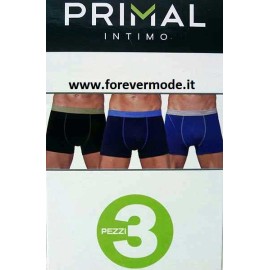 3 Boxer uomo Primal in cotone con bande ed elastico logato 2