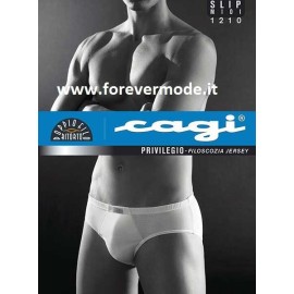 Slip uomo Cagi midi in filo di scozia con elastico interno 2