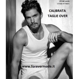 Canottiera uomo Coveri a spalla larga in cotone pettinato Extra Large Calibrata