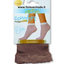 10 Paia di calzini donna Omsa 20den comfort con punte invisibili