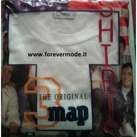 3 T-shirt maglie uomo Map manica corta a girocollo in puro cotone
