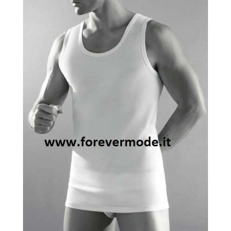 Canottiera uomo Cagi a spalla larga in morbido cotone pettinato